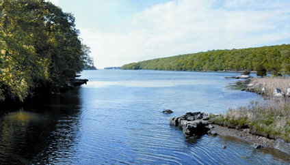 Oswegatchie Hills and Niantic River Panorama
