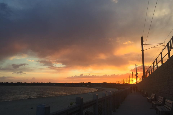 Niantic Bay Boardwalk - Sunset