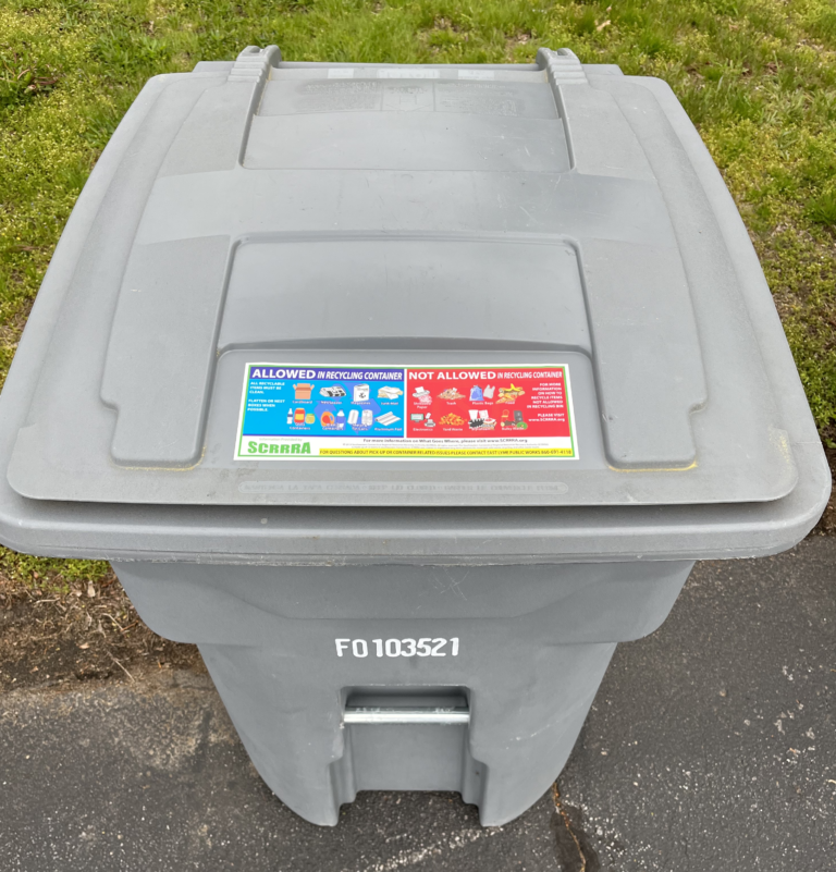 Recycling Stickers for the Top of the Recycling Can Town of East Lyme