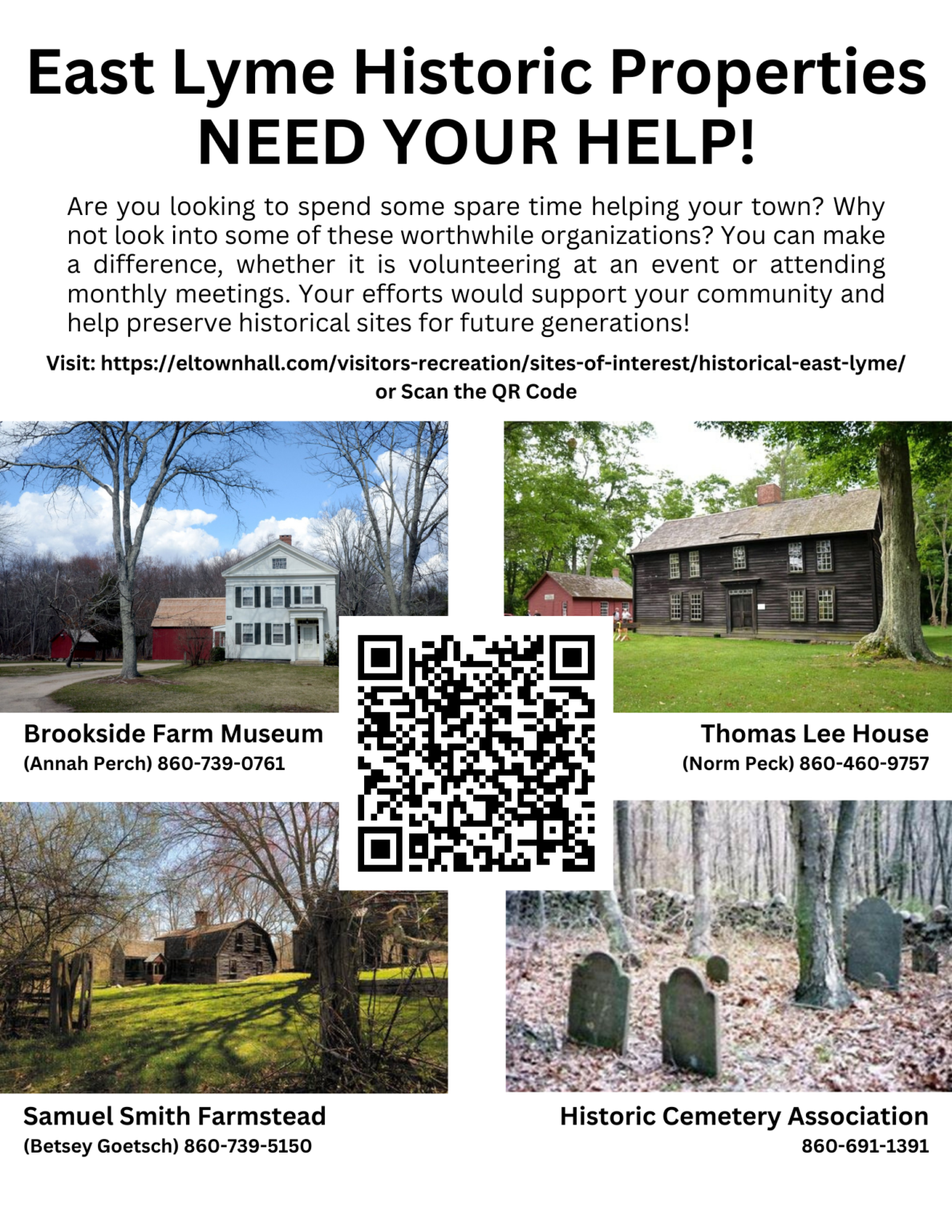 Historical Properties Need Your Help Town of East Lyme