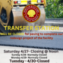 Transfer Station closure