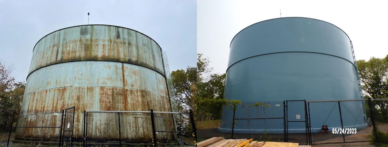 Boston Post Road Tank before and after
