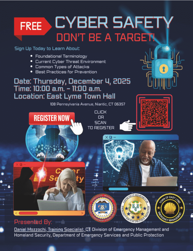 Cyber Safety at Town Hall on December 4